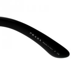 Prada Black SPR31P Studded Oversized Baroque Sunglasses