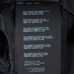 Pre Owned Prada Multicolor Floral Jacquard Contrast Trim Sleeveless Top M