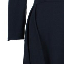 Prada Long Sleeve Drape Front Dress M