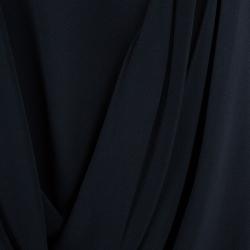Prada Long Sleeve Drape Front Dress M