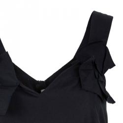 Prada Black Sleeveless Bow Top S
