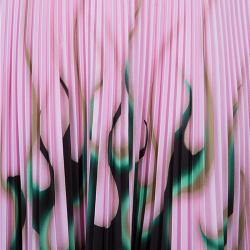 Pre Owned Prada Pink Print Pleat Skirt S