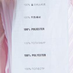 Pre Owned Prada Pink Print Pleat Skirt S