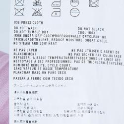 Pre Owned Prada Pink Print Pleat Skirt S