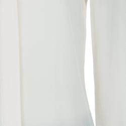 Prada White Silk Button Down Blouse S