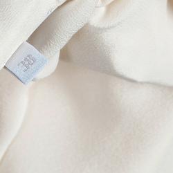 Prada White Silk Button Down Blouse S