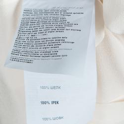 Prada White Silk Button Down Blouse S