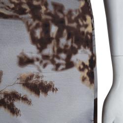 Prada Multicolor Digital Landscape Print Skirt S