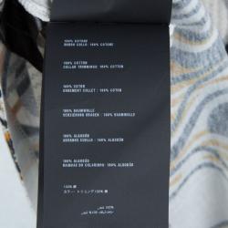 Pre Owned Prada Multicolor Printed Jersey Contrast Rib Trim Detail T-Shirt M