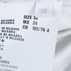 مملوكة مسبقًا معطف برادا نايلون أسود مبطن بحزام S