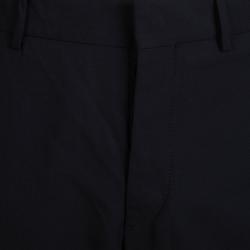 Pre Owned Prada Black High Waist Straight Fit Trousers L