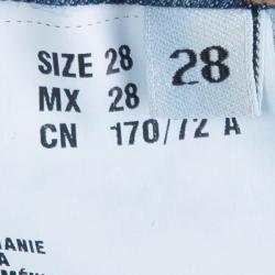 Prada Indigo Washed Denim Skinny Jeans M