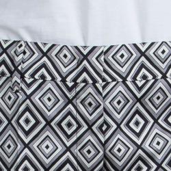 Prada Monochrome Diamond Printed Tailored Trousers S