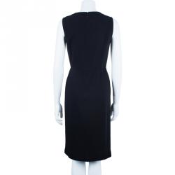Pre Owned Prada Black Shift Dress M