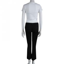 Pre Owned Prada Black Denim Straight Fit Jeans M