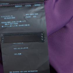 Pre Owned Prada Purple Ruffle Tie Detail Sleeveless Dress L