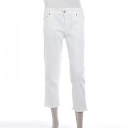 Prada White Denim Capri Pants S