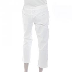 Prada White Denim Capri Pants S