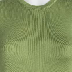 Pre Owned Prada Green Sleeveless Sweater M
