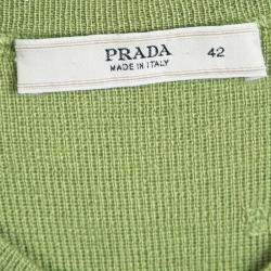 Pre Owned Prada Green Sleeveless Sweater M