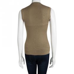 Pre Owned Prada Brown Sleeveless Sweater M