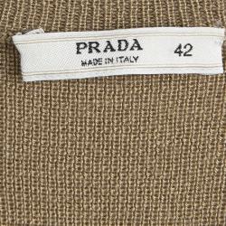 Pre Owned Prada Brown Sleeveless Sweater M