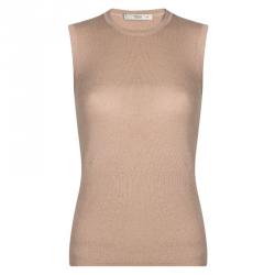 Pre Owned Prada Beige Sleeveless Sweater S