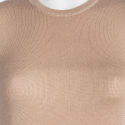 Pre Owned Prada Beige Sleeveless Sweater S