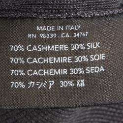 Pre Owned Prada Grey Knit Button Front Cashmere Cardigan S