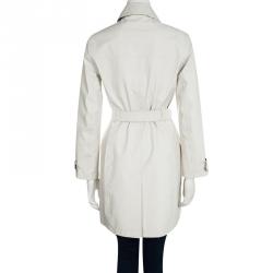 Pre Owned Prada Beige Double Breasted Belted  Trench Coat M