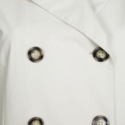 Pre Owned Prada Beige Double Breasted Belted  Trench Coat M