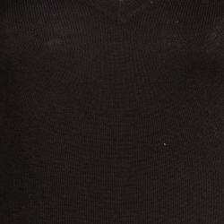 Pre Owned Prada Brown Knit V Neck Long Sleeve Sweater M