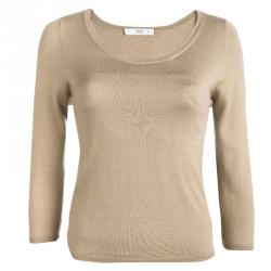 Pre Owned Prada Brown Crewneck Sweater S