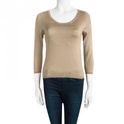 Pre Owned Prada Brown Crewneck Sweater S