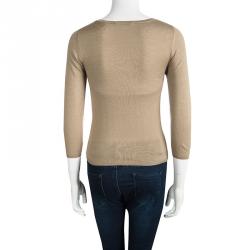 Pre Owned Prada Brown Crewneck Sweater S