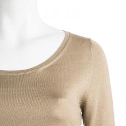 Pre Owned Prada Brown Crewneck Sweater S