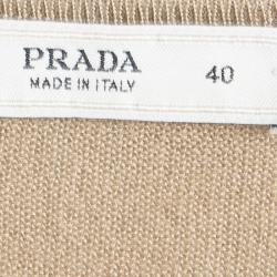 Pre Owned Prada Brown Crewneck Sweater S