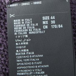 Prada Grey Cashmere Short Sleeve Sweater M