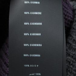 Prada Grey Cashmere Short Sleeve Sweater M