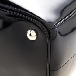 Pre Owned Prada Black Patent Leather Shopper Tote