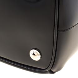 Pre Owned Prada Black Patent Leather Shopper Tote