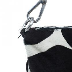 مملوكة مسبقًا Prada Animal Print Calf Fur Shoulder Bag