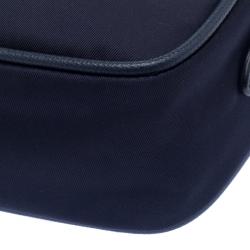 Pre Owned Prada Navy Blue Nylon Crossbody Bag