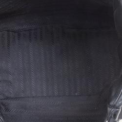 Pre Owned Prada Black Leather Double Pockets Satchel