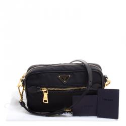 Pre Owned Prada Black Nylon Camera Bag