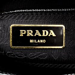 Pre Owned Prada Black Saffiano Metal Leather Promenade Tote