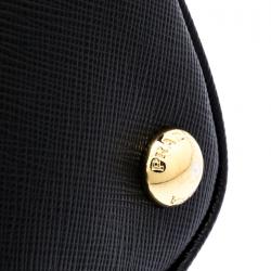 Pre Owned Prada Black Saffiano Metal Leather Promenade Tote