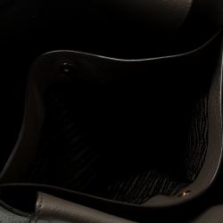 Pre Owned Prada Dark Grey Vitello Diano Leather Shopper Tote