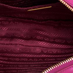 Pre Owned Prada Purple Saffiano Lux Leather Camera Crossbody Bag