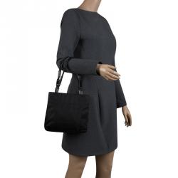Pre Owned Prada Black Nylon Vintage Tote